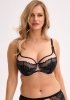 Biustonosz semi soft Gaia BSM 1308 Amara Maxi Czarny-Róż